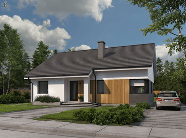 Wizualizacja domu parterowego Eco 36