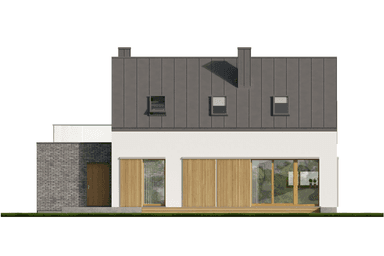 Elewacja ogrodowa projekt domu Eco 38