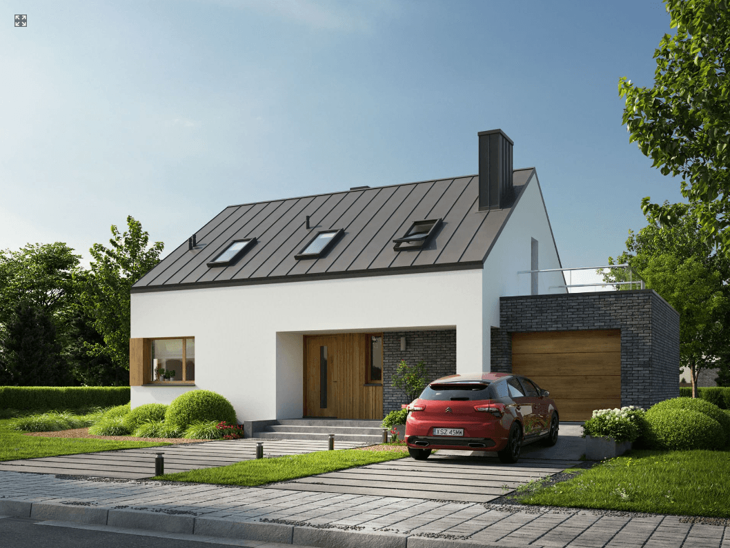 Wizualizacja projektu domu Eco 38