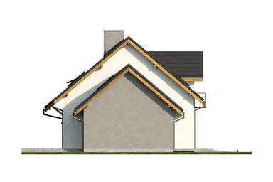 Elewacja boczna w projekcie domu Eco 38
