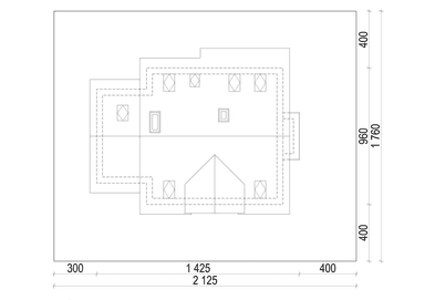 Usytuowanie domu na działce Eco 38