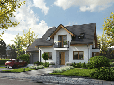 Projekt domu Eco 38 i wizualizacja domu