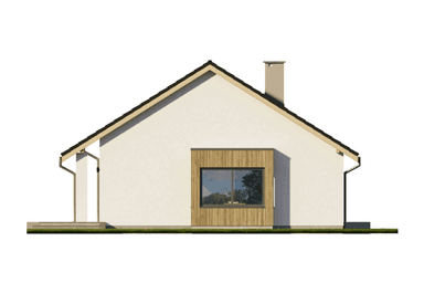 Elewacja boczna w projekcie domu Eco 40