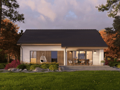 Elewacja ogrodowa projektu domu Eco 40