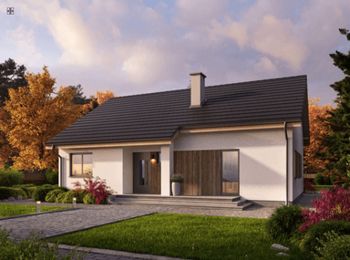 Wizualizacja projektu domu jednorodzinnego Eco 40