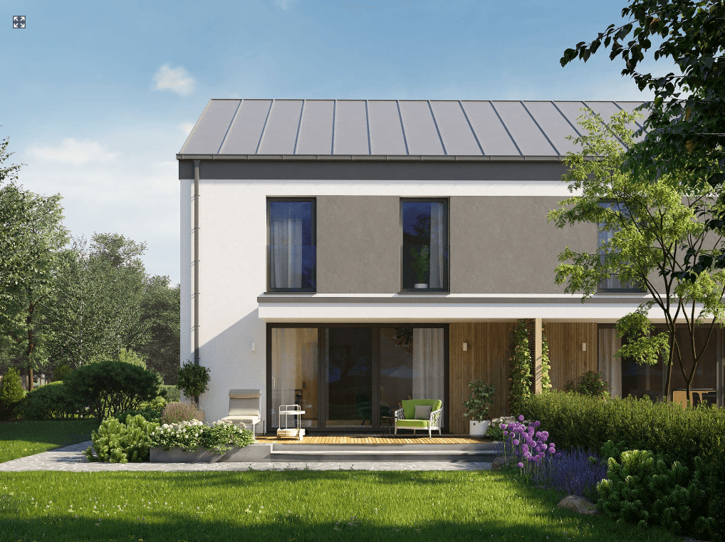 Projekt domu w zabudowie bliźniaczej Eco 41