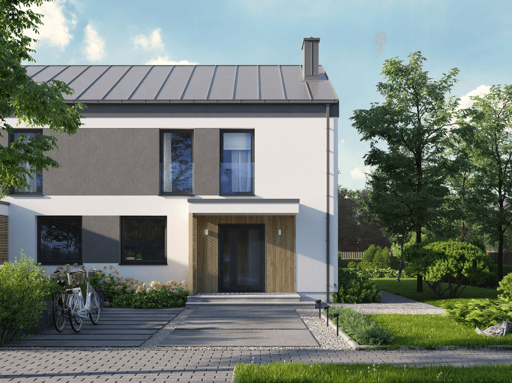 Projekt domu zabudowa bliźniacza Eco 41