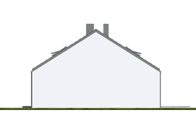 Elewacja boczna projekt domu do adaptacji Eco 43