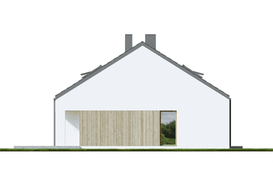 Elewacja boczna w projekcie domu Eco 43