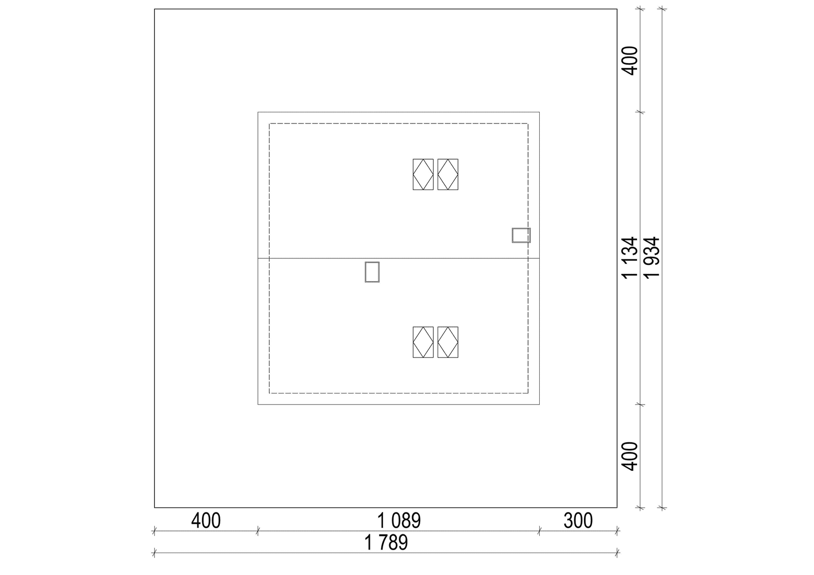 Usytuowanie domu na działce projekt domu Eco43