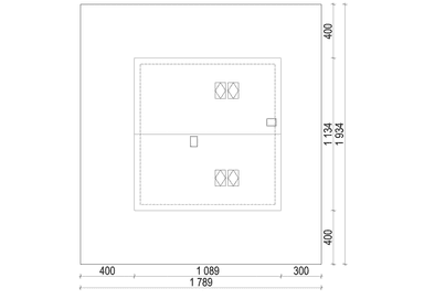 Usytuowanie domu na działce projekt domu Eco43