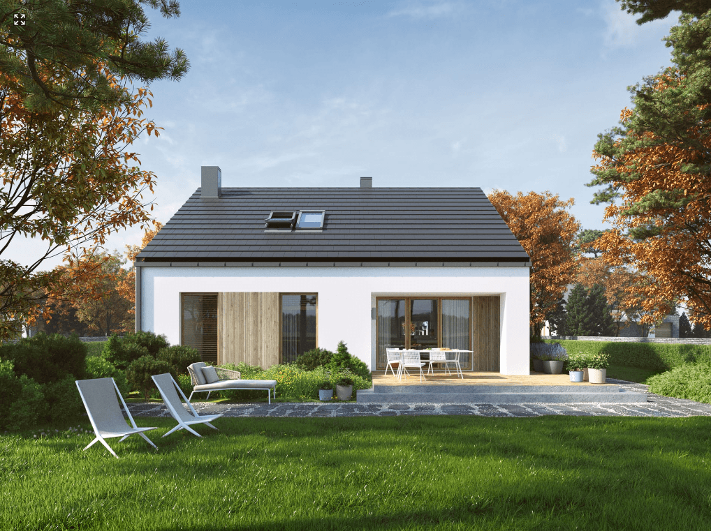 Wizualizacja pięknego domu parterowego Eco 43