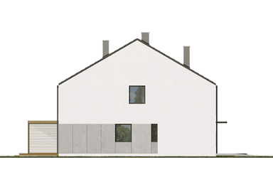 Elewacja boczna w projekcie gotowym Eco 44