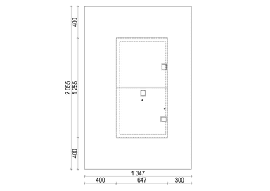 Usytuowanie na minimalnej działce dla projektu Eco 44