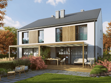 Pergola w projekcie domu Eco 44