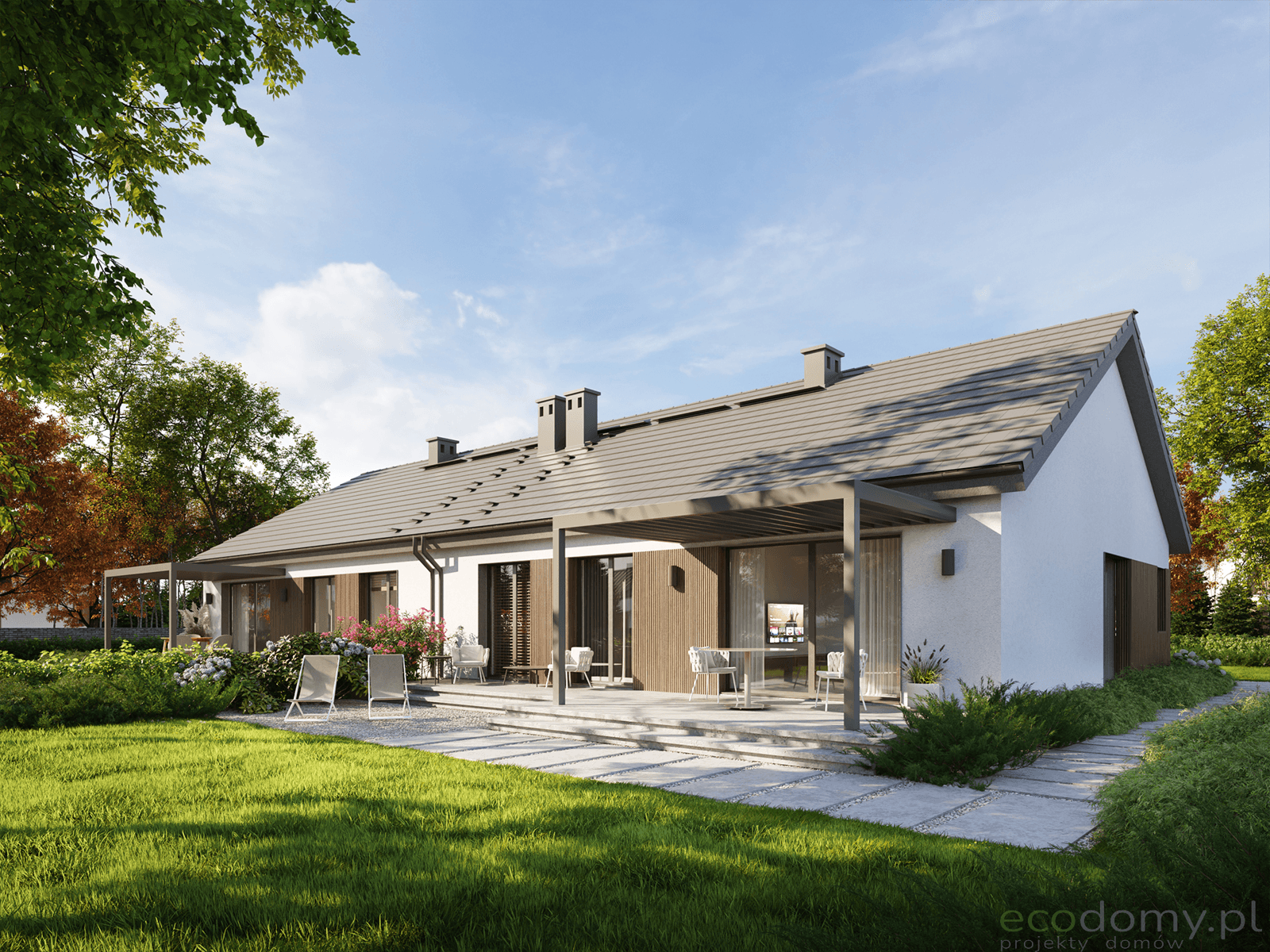 Projekt domu bliźniaczego Eco 52