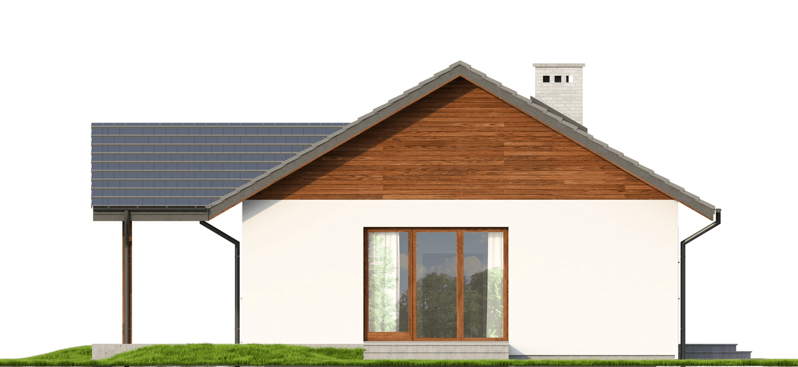 Elewacja projektu domu jednorodzinnego Eco 03