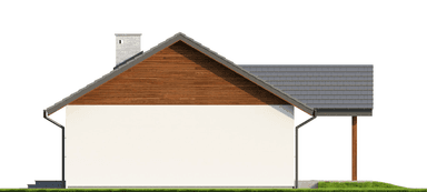 Elewacja boczna projekt domu Eco 03