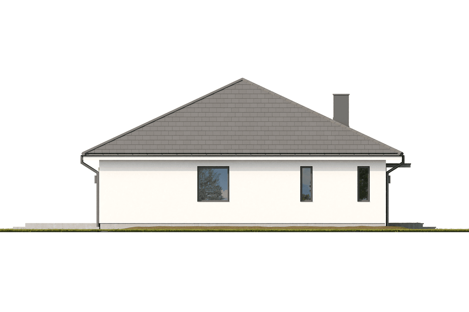Elewacja proejktu domu parterowego Eco 46