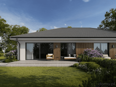 Wizualizacja projekt domu parterowy Eco 46