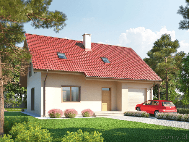 Projekt domu tani w budowie Eco 01