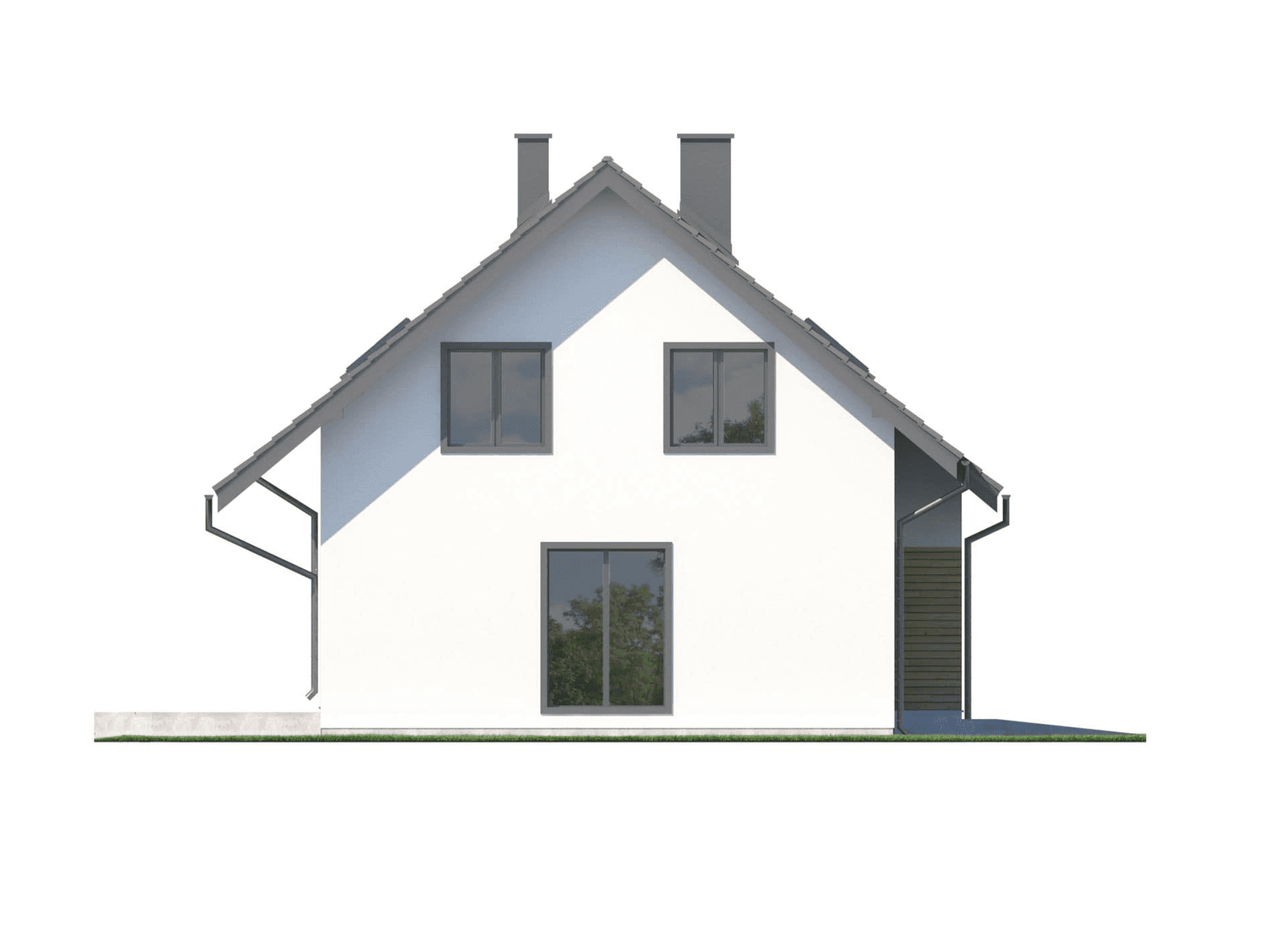 Elewacja boczna projekt dom Eco 02