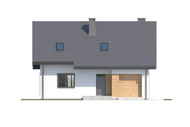 Elewacja frontowa projekt domu Eco 02