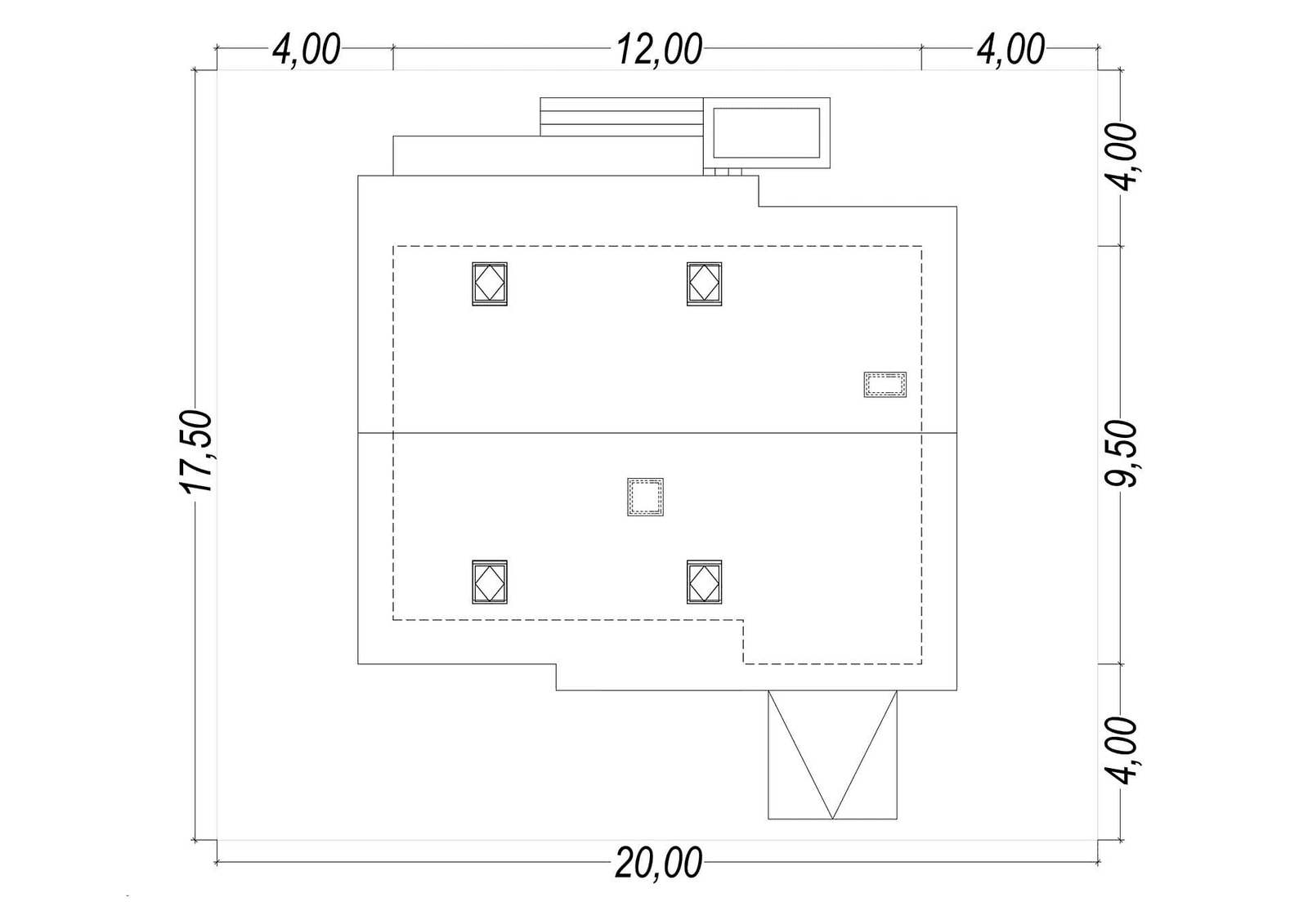 Usytuowanie projekt domu Eco 02 na działce