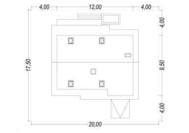 Usytuowanie projekt domu Eco 02 na działce