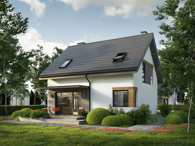 Wizualizacja projektu domu jednorodzinnego Eco 04