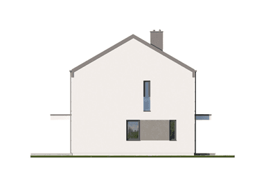 Elewacja boczna w projekcie domu Eco41