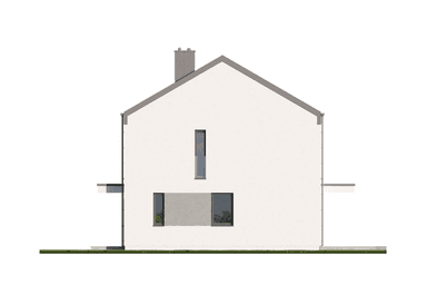 Elewacja boczna w projekcie domu Eco 41