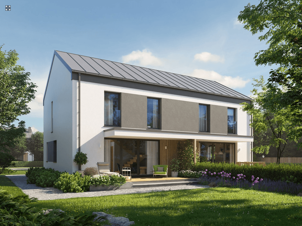 Wizualizacja projektu w zabudowie szeregowej Eco 41