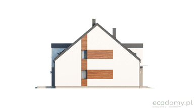Elewacja boczna projektu domu Eco 20