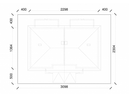 usytuowanie domu Eco 18 na działce