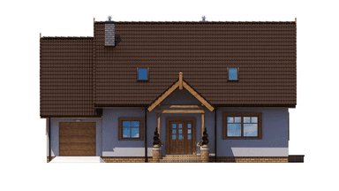 elewacja frontowa domu jednorodzinnego BW-20