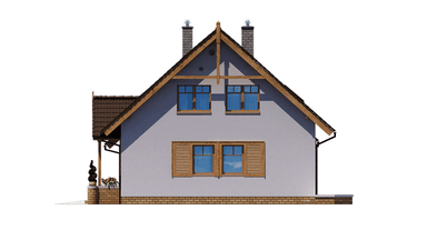 elewacja prawa domu jednorodzinnego BW-20