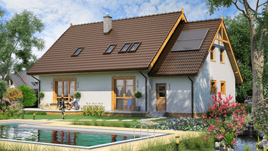 Wizualizacja domu jednorodzinnego BW-20