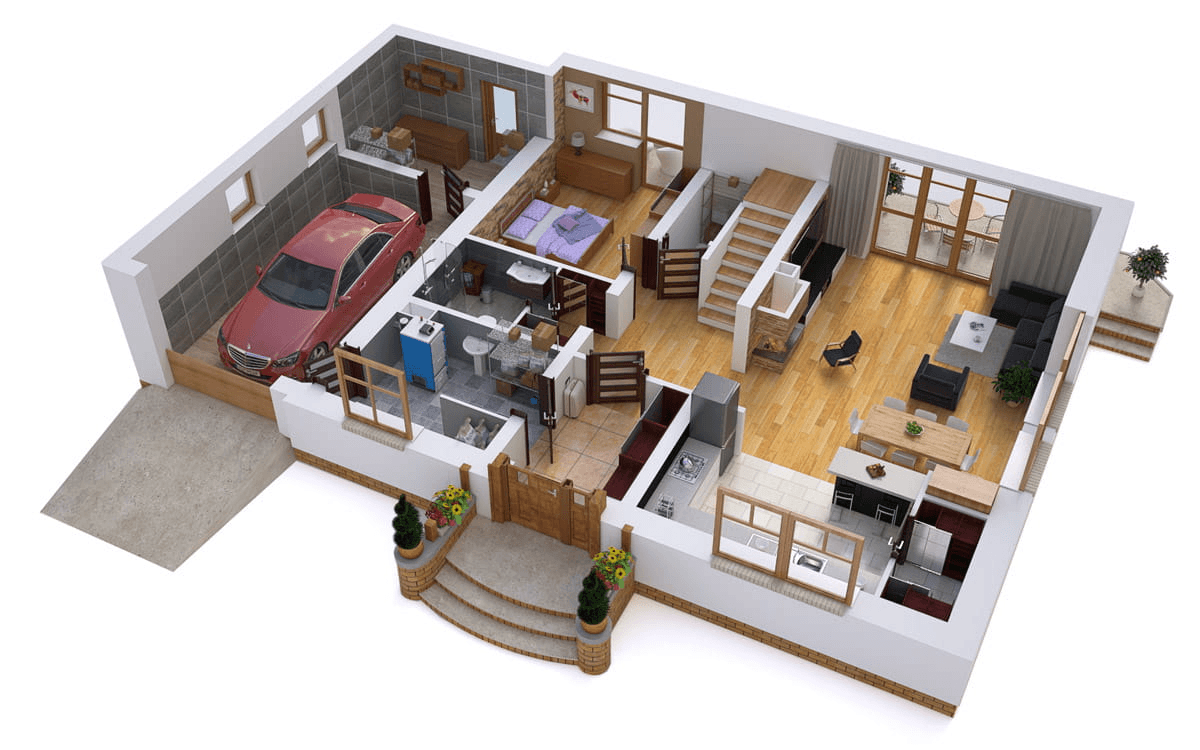 Wizualizacja domu jednorodzinnego BW-20