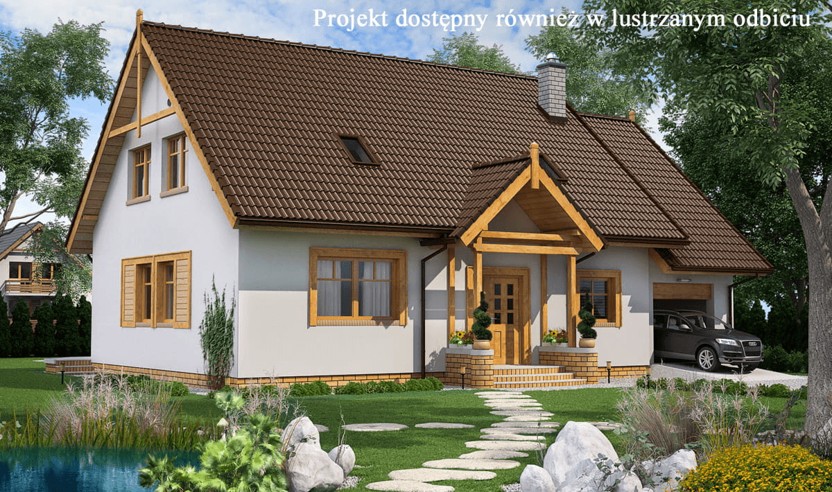 Wizualizacja domu jednorodzinnego BW-20