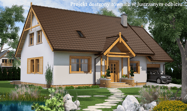 Wizualizacja domu jednorodzinnego BW-20