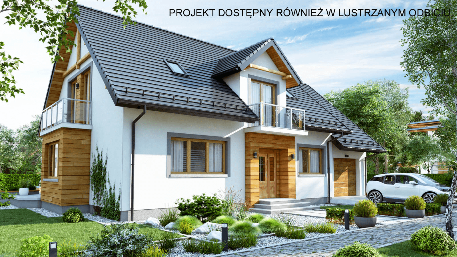 Wizualizacja domu jednorodzinnego BW-27