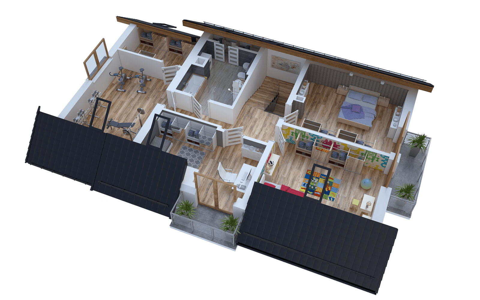 Wizualizacja domu jednorodzinnego BW-27