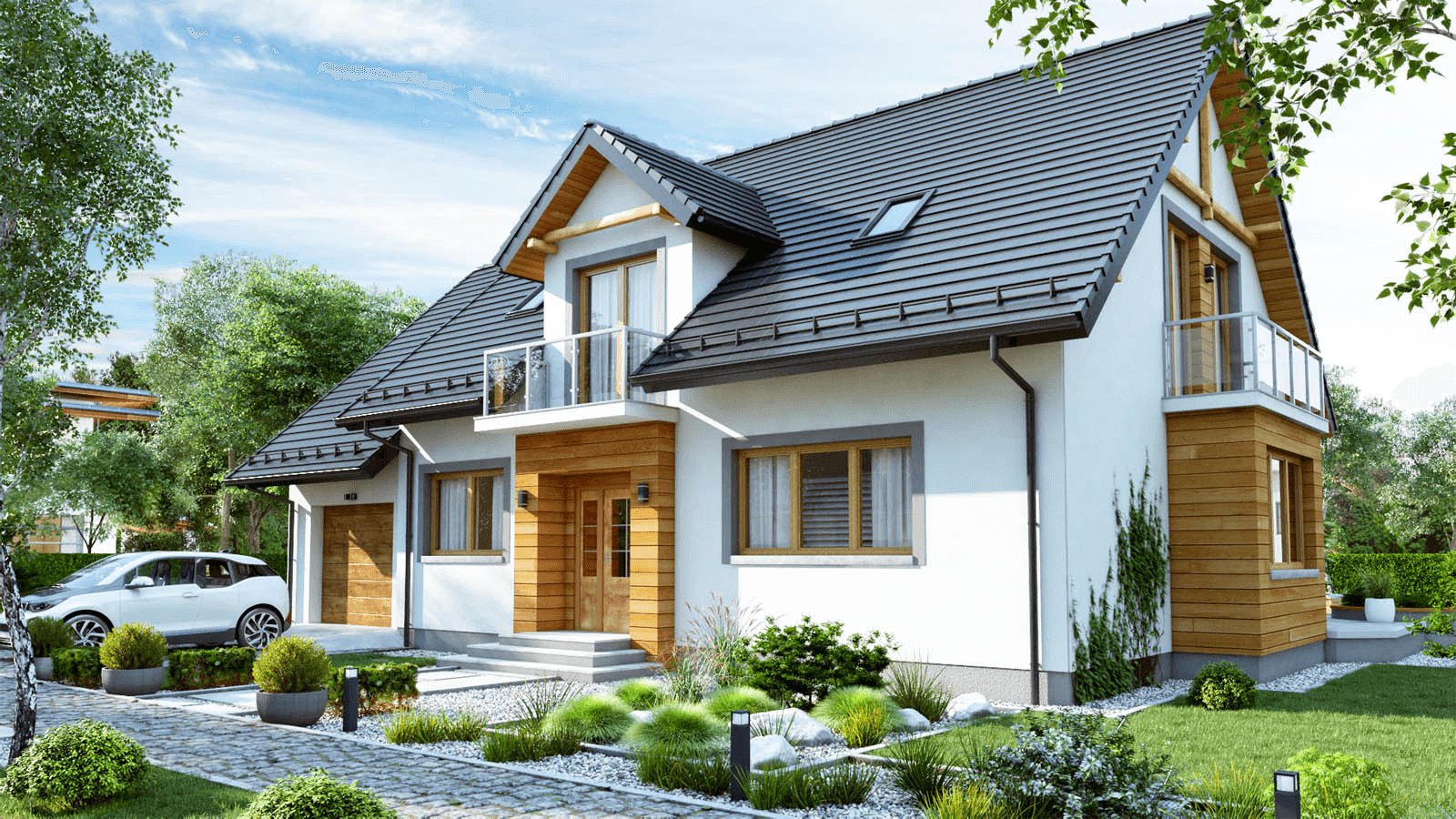 Wizualizacja domu jednorodzinnego BW-27