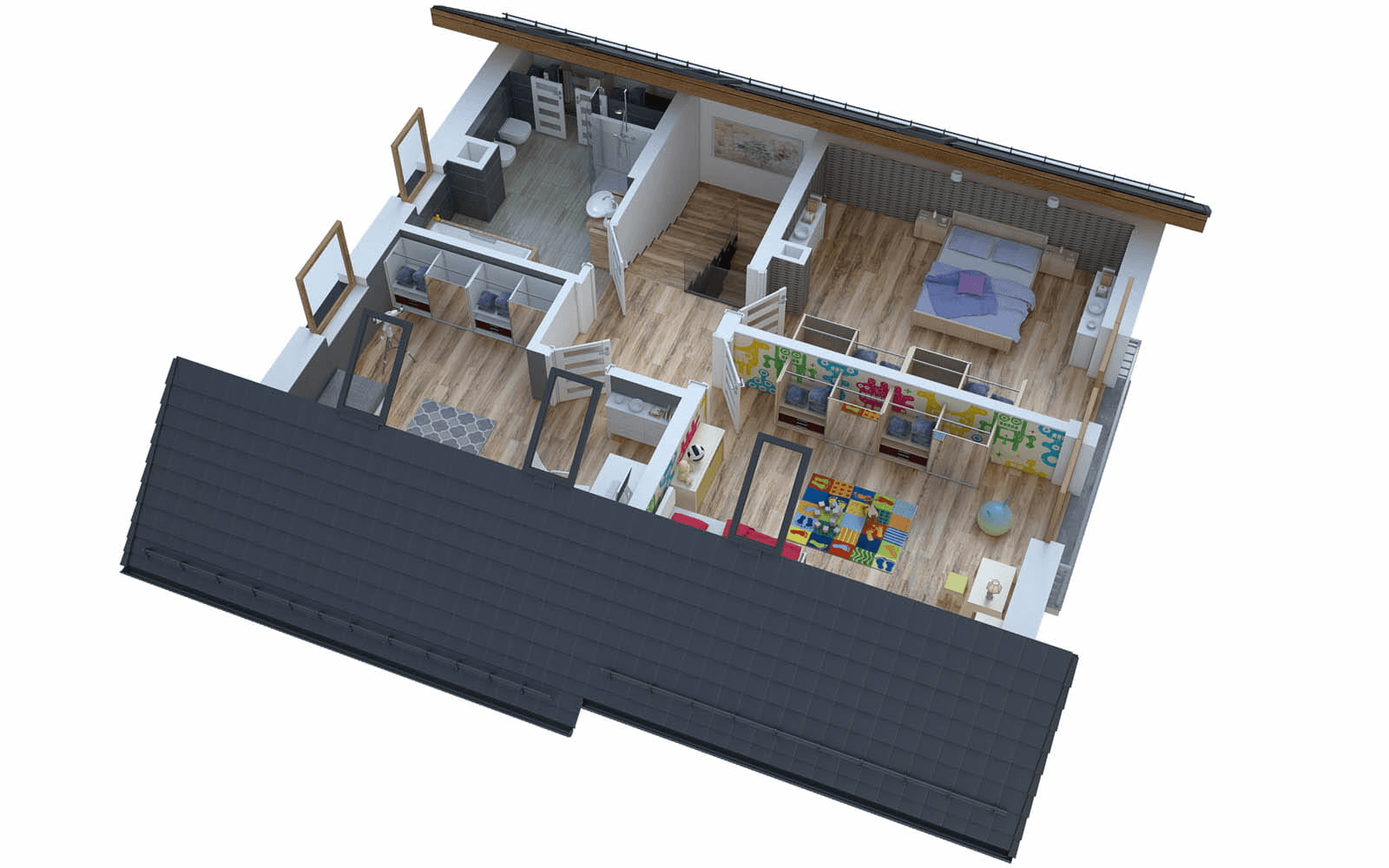 Wizualizacja domu jednorodzinnego BW-27 wariant 1