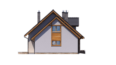 elewacja lewa domu jednorodzinnego BW-27 wariant 3