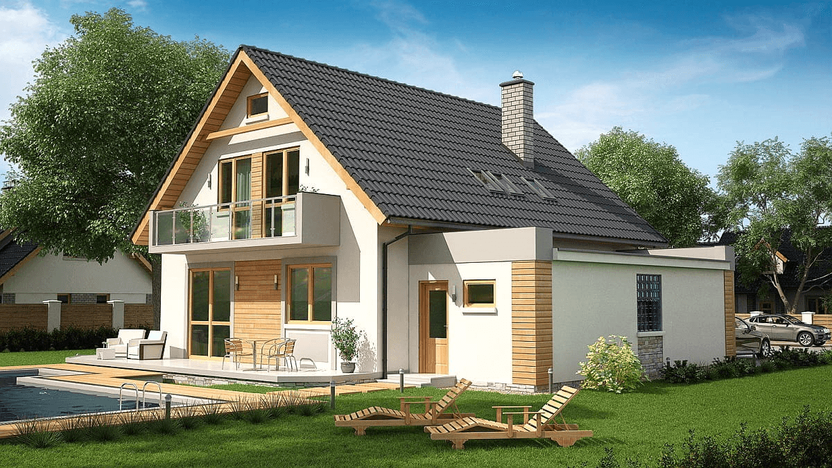 Wizualizacja domu jednorodzinnego BW-31