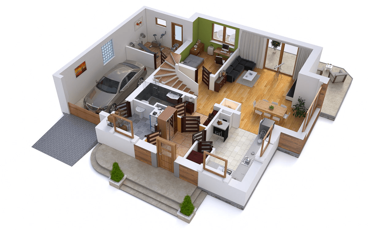 Wizualizacja domu jednorodzinnego BW-31