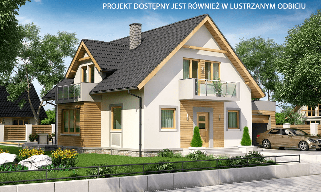 Wizualizacja domu jednorodzinnego BW-31