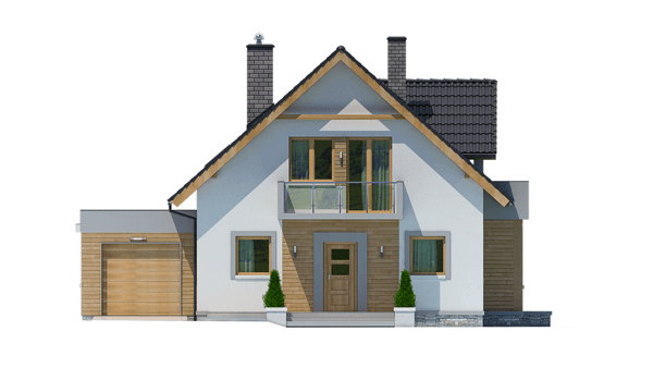 elewacja frontowa domu jednorodzinnego BW-31